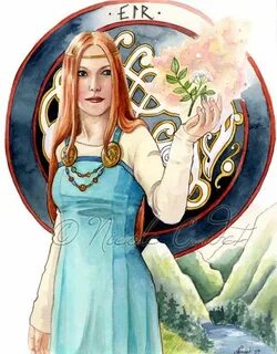 Eir Norse Goddess of healing 8 x 10 inch print Etsy Norse go