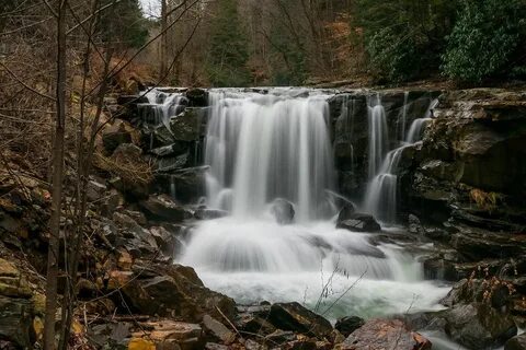 Upper Laurel Creek Falls West virginia waterfalls, Virginia 