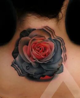 57 Realistic Roses Neck Tattoos