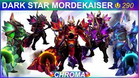 Dark Star Mordekaiser Chroma Skins Preview SKingdom - League