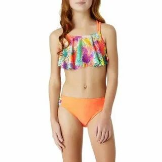 Girls' Clothing (Sizes 4 & Up) Nwt Justice Girls Swimsuit Ti