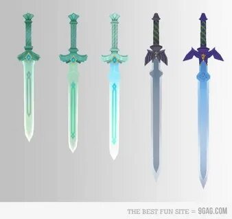The evolution of the Master Sword. Toucas tumblr, Armas, Esp