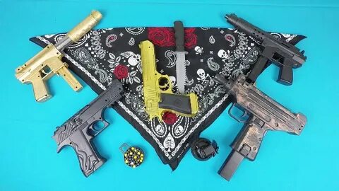 Best Toys Gangster Weapons Set - Uzi, , Tec-9 and Desert Eag