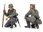 Сборная модель Набор немецких пехотинцев. 1941-42г. Пять фиг