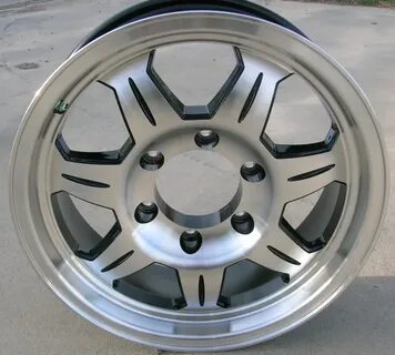 16" Aluminum 7 Spoke Trailer Wheel 6 Hole