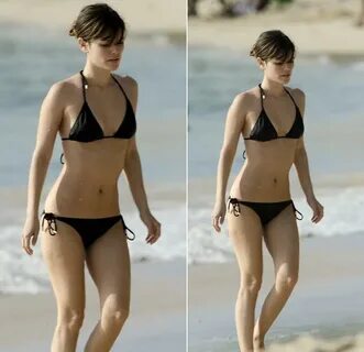 Rachel Bilson and Hayden Christensen on the beach in Barbado