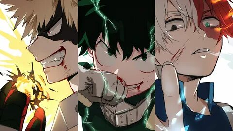 My Hero Academia Season 5 Promo Visuals shows Deku, Bakugo, 