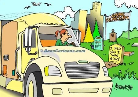 Trucker Trucking Cartoon 57