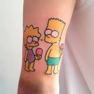 @kariok1 Cute baby Bart and Lisa #thesimpsonstattoo #thesimp