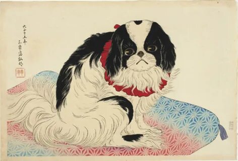 Japanese dog print