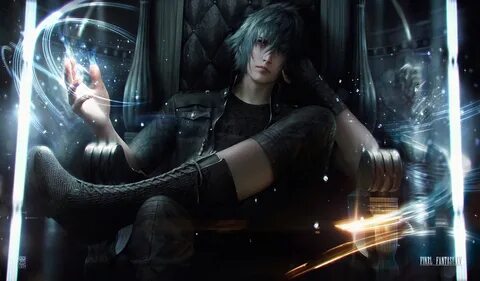 Скачать обои парень, Final Fantasy, Noctis Lucis Caelum, Fin