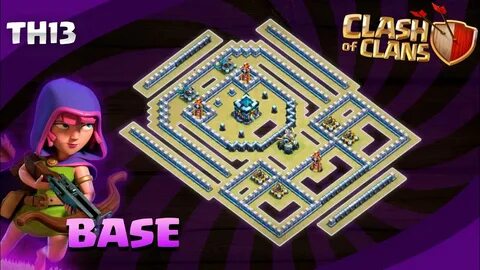 NEW BASE Th13 legend league Base with link & Replay th13 war