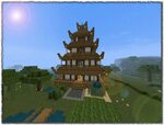 Japanese Temple/Pagoda Minecraft Map