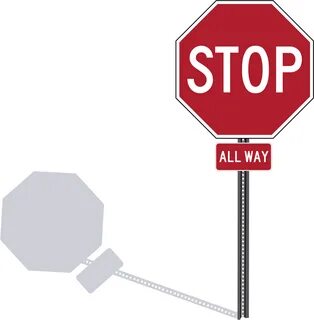 This Free Icons Png Design Of Stop Sign On Post Clipart - La