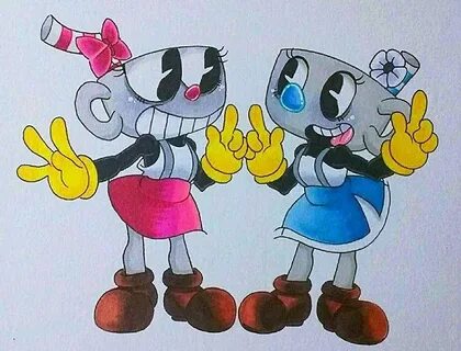 Female cuphead and mugman Rule 63 Know Your Meme
