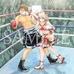 Illustration of a beautiful girl VS boys boxers Past Project
