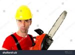 Wild Man Helmet Chain Saw Stock Photo (Edit Now) 229040182