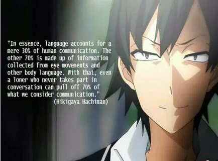 Hikigaya Hachiman Manga quotes, Character quotes, Introverts