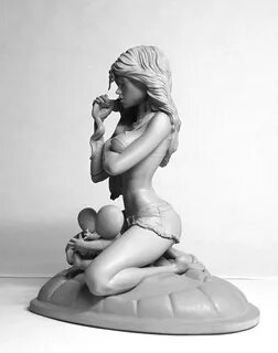 Spawning Pool Studios' Mary Jane Pin-Up Statue - Printed at 