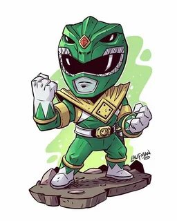 Chibi Green Ranger! Power Ranger prints coming May 15th to w