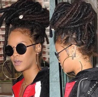 Rihanna Faux locs hairstyles, Hair styles, Locs hairstyles