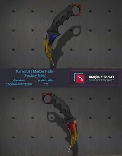 Спільнота Steam :: :: Karambit Marble Fade yellow and ice wi