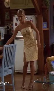 gorgeous yellow dress Rachel green outfits, Rachel green fri