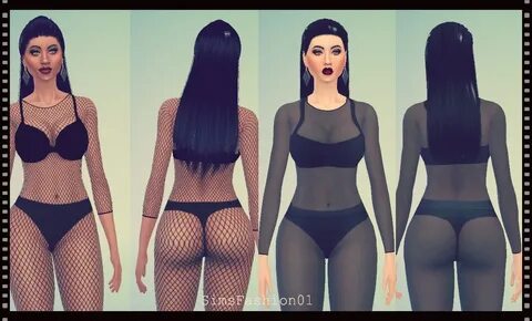 My Sims 4 Blog: Fishnet Bodysuit by SimsFashion01