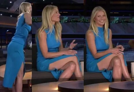 gwyneth paltrow chelsea handler netflix blue dress may 2016 