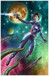Cosmic Ranger v2 cover *Carlos Valenzuela Scifi fantasy art,