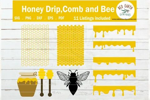 Honeycombs SVG Honey Drips svg cut files Honeycomb pattern s
