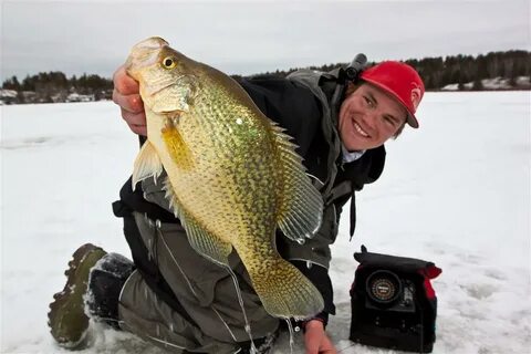 Ice fishing for Crappies