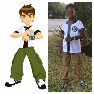 DIY Ben 10 Halloween costume. Made with duct tape, a sock an
