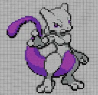 Female Mewtwo Pixel Art All in one Photos