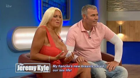 Jeremy Kyle viewers are baffled after granny with MM breasts and her boyfriend a