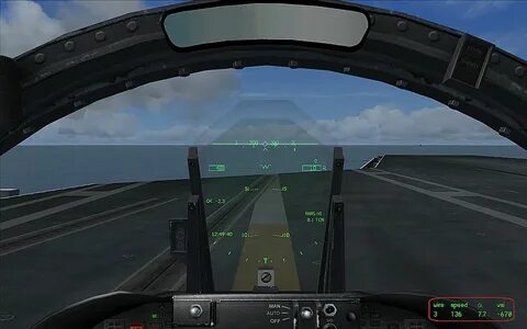 Realistic HUD for default Acceleration F/A-18 - Microsoft Fl