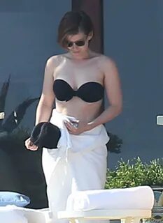 Kate Mara in Black Bikini 2016 -16 GotCeleb