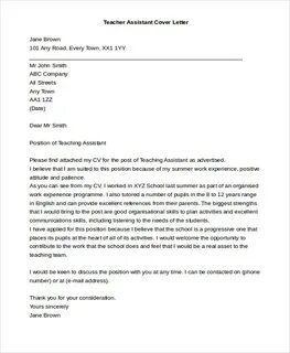Cover Letter For Teaching Job Pdf at Sample Letters