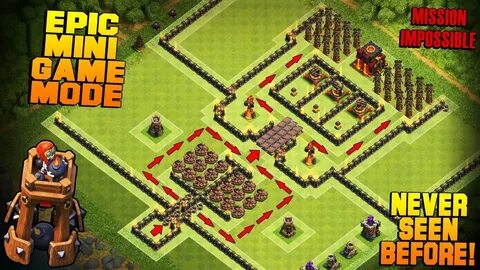 Clash of Clans TH10 Bomb Tower Base Inferno Valley Epic Mini
