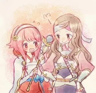 Sakura and Hana - FE: Fates Fire emblem heroes, Fire emblem 