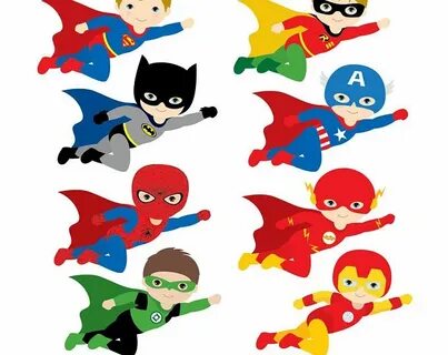 43 best ideas for coloring Superhero Kids Clipart