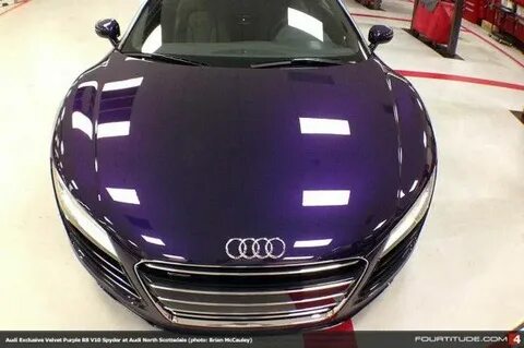 Audi Exclusive Velvet Purple R8 V10 Spyder Delivered at Audi