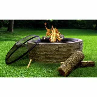 42 in. Four Seasons Lightweight Wood Burning Concrete Fire P