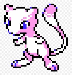 Mew Easy Pixel Art Pokemon - Garangan-Mambudem