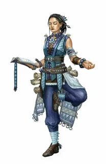 Female Human Irori Monk - Pathfinder PFRPG DND D&D d20 fanta