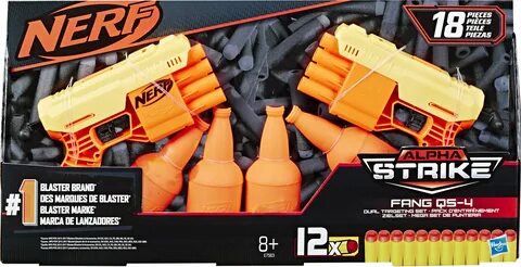 Набор бластеров NERF ALPHA STRIKE FANG QS-4 - купить в интернет-магазине по низк