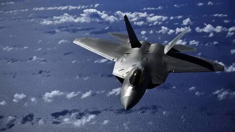 F-22 Raptor of Lockheed Martin Ocean Inflight Aircraft Wallp