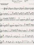 Mariage D'amour - Partitura Violin sheet music, Clarinet she