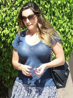Kelly Brook flashes bra in see-through top Celebrity News Sh