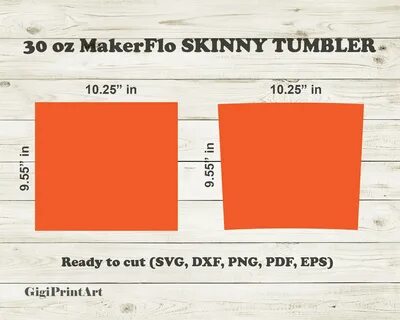 Makerflo 30 Oz Template Skinny Tumbler SVG Tapered and Etsy